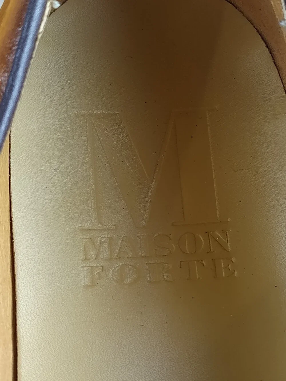 Maison Forte Mens Size 11 Vienna Leather Bit Dress Loafers Cognac Gress Loafers